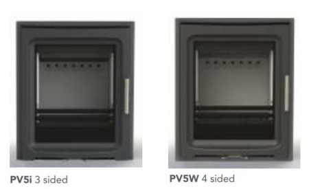 3 Sided Trim to Fit : Pure Vision Metallic PV5i Inset Stove